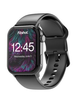 Ambrane - Fitshot Crystal 1.8inch (4.57 cm) AMOLED Display, BT calling 560 nits brightness Smartwatch Grey